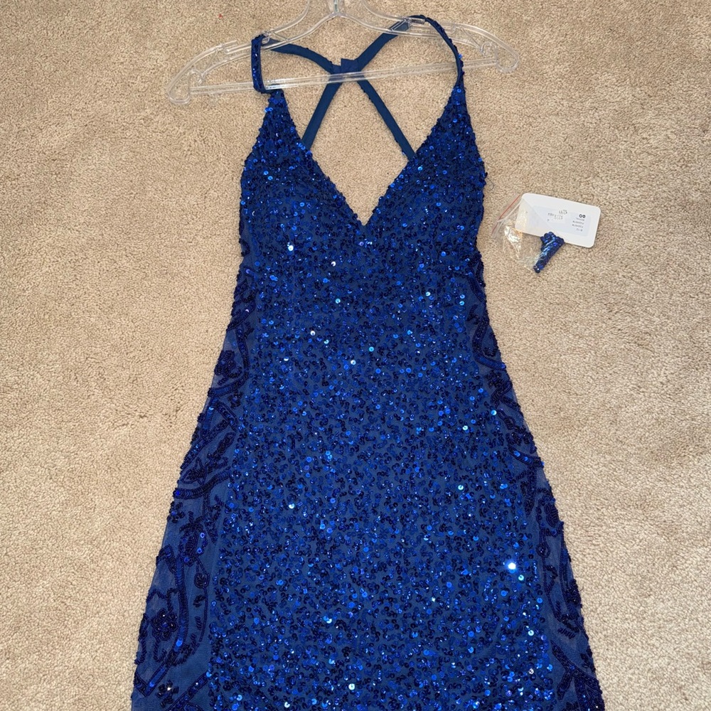 Homecoming/Formal Sequin Blue Dress